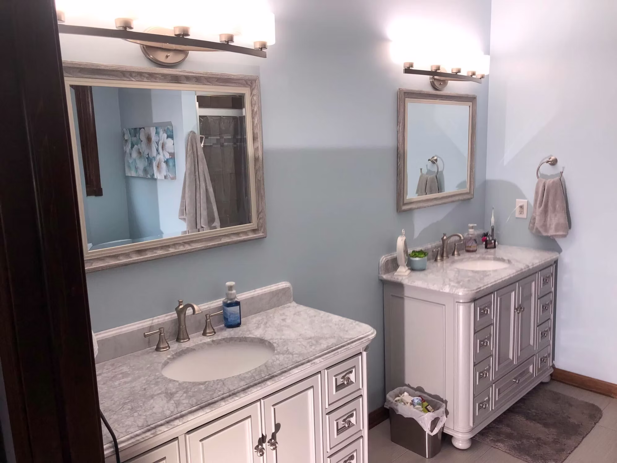 Bathroom remodeling detail